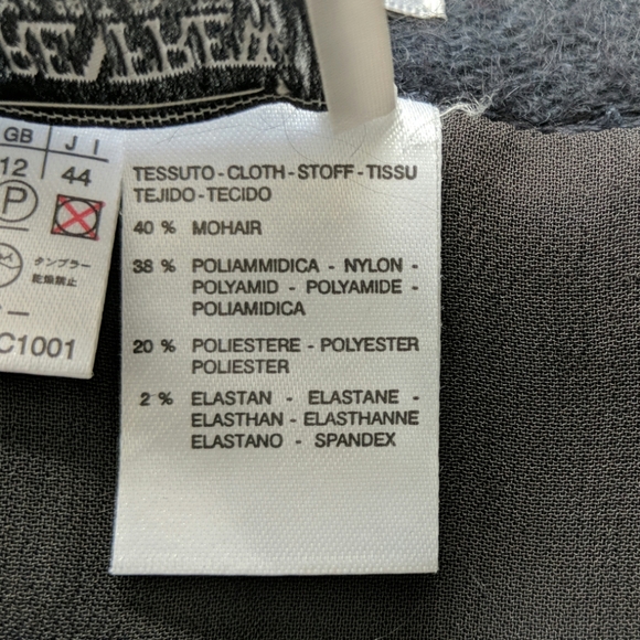 Max Mara charcoal mohair skirt. - Picture 6 of 6